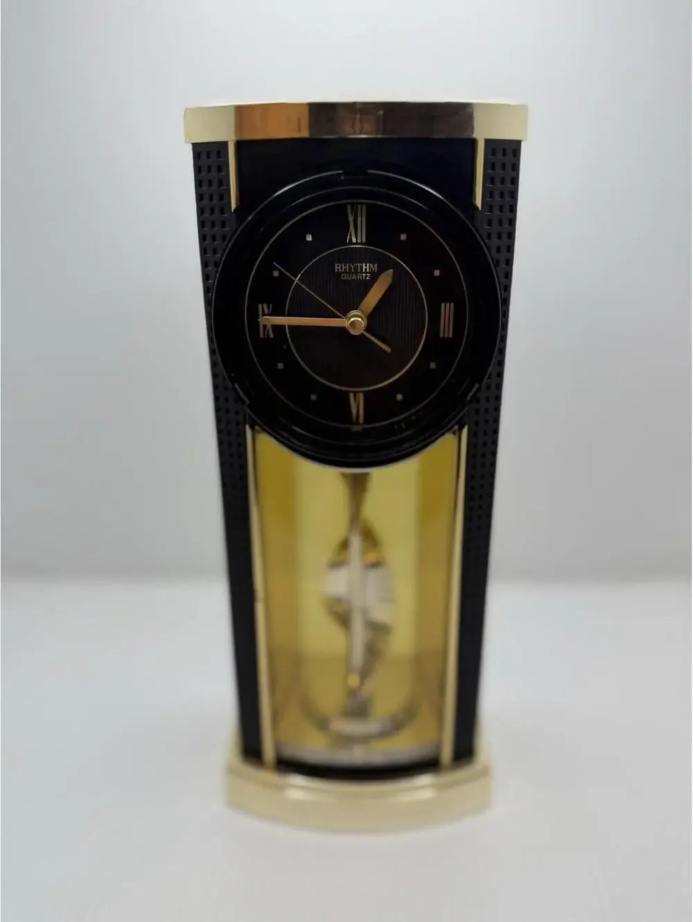 1980s Wonderful Vintage Rare Rhythm Quartz Office & Desk Clock, Stairs to Heaven